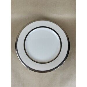 Set Of 5‎ Mikasa Sophia Ivory Platinum Fine China Salad Plate 6 3/4” EUC